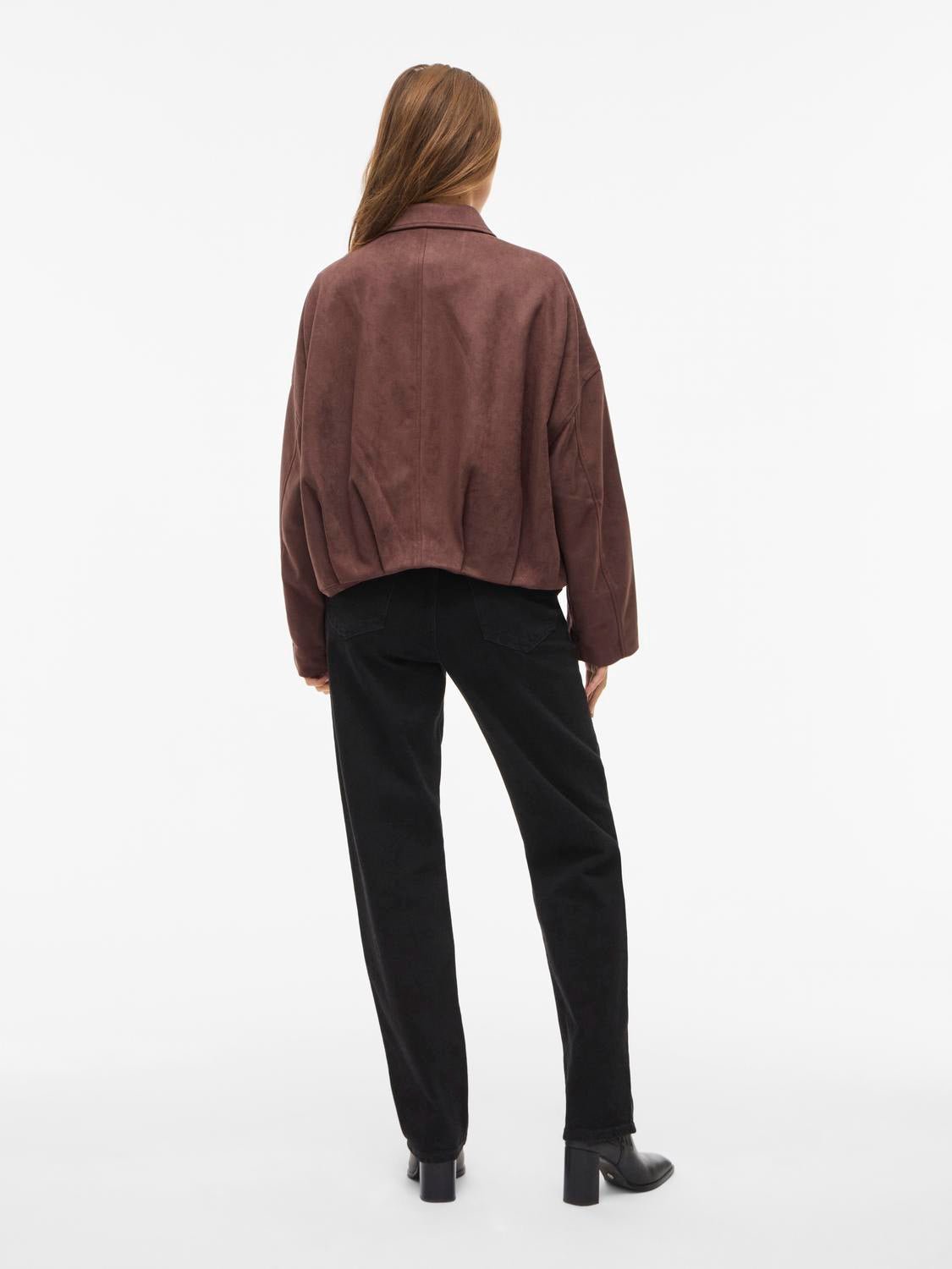 VIVIRAL Otw Bomber - Brown Stone - VERO MODA & VILA Bergvik